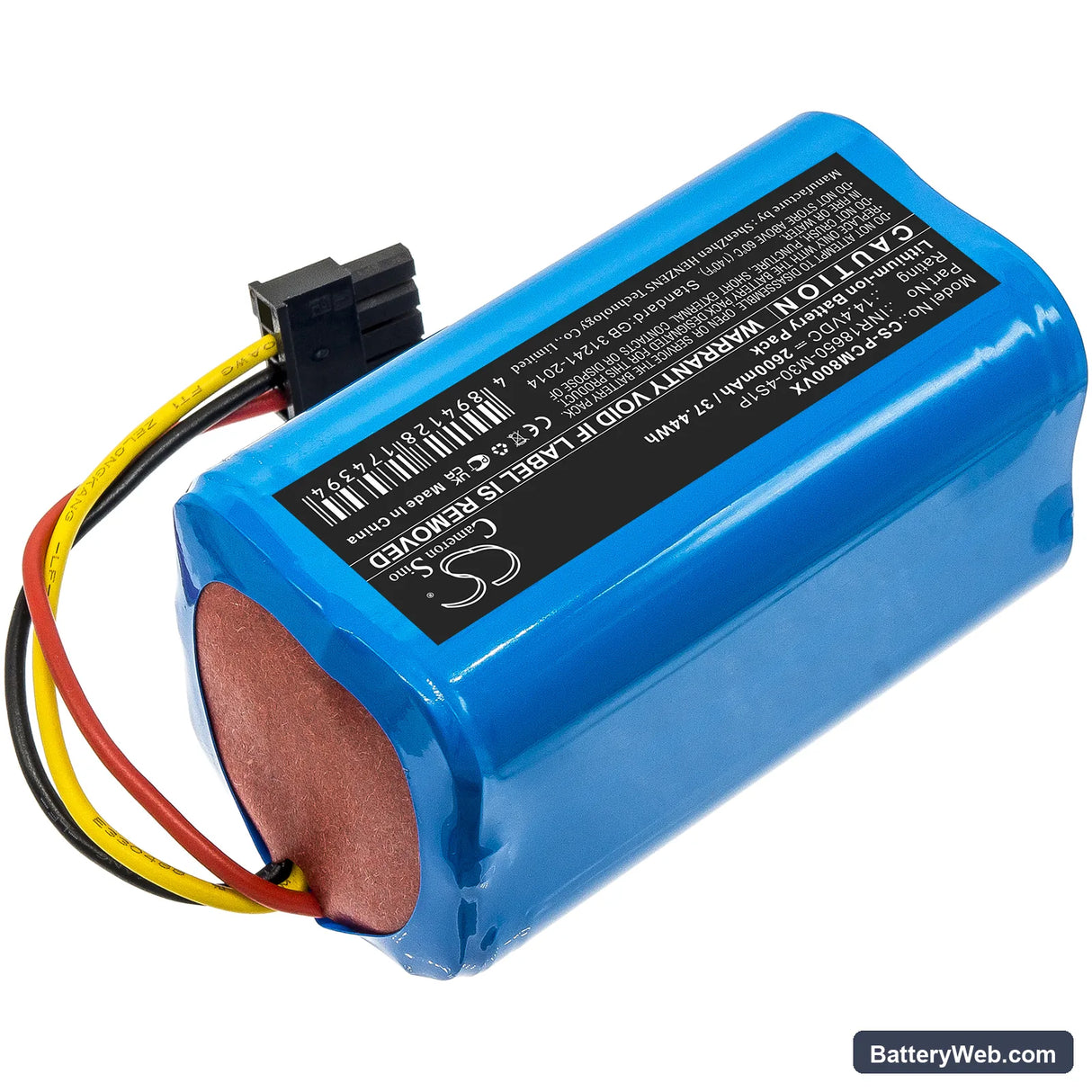 Proscenic M8 Replacement Battery, 14.4V, 2600mAh, Li-ion 2