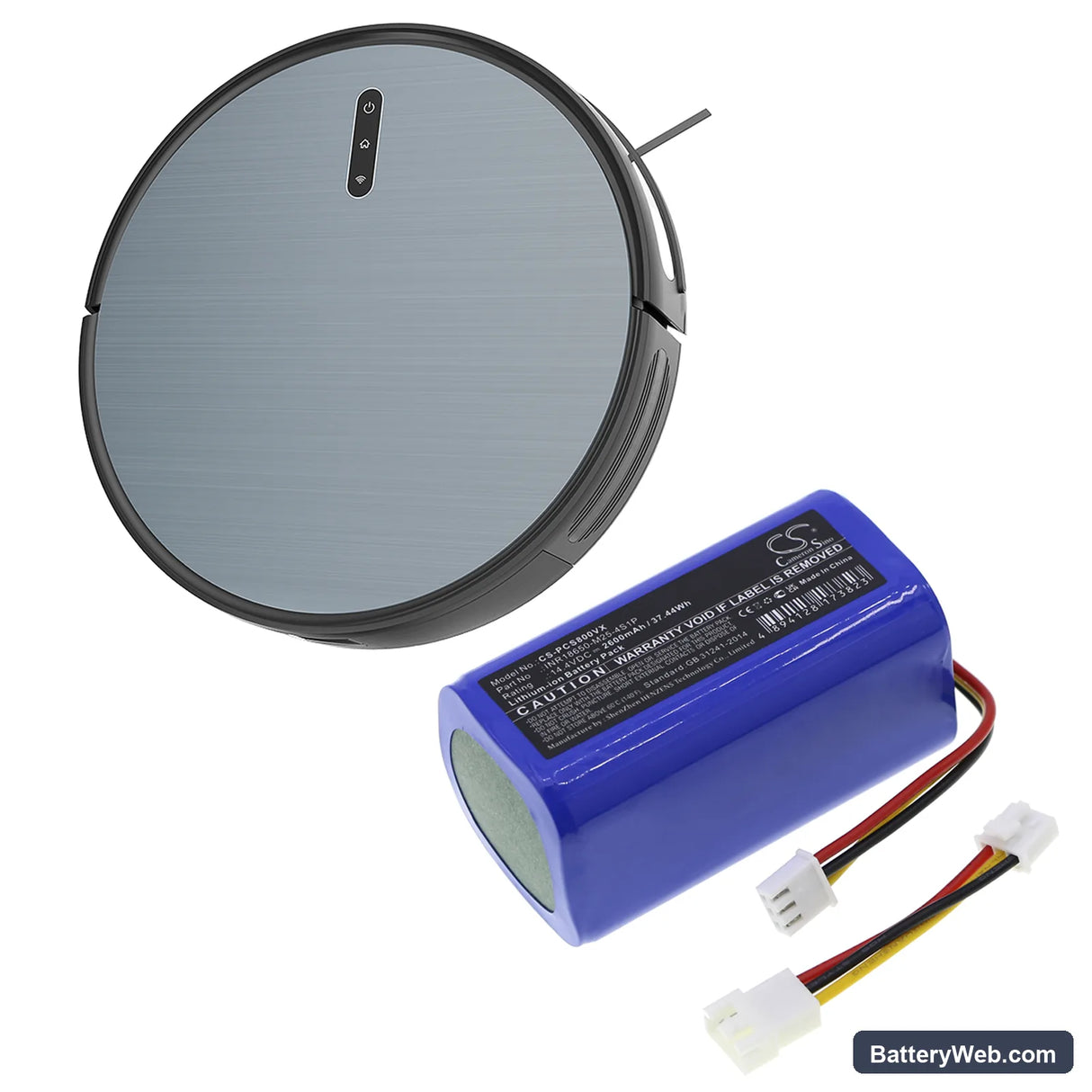 Proscenic 800T Replacement Battery, 14.4V, 2600mAh, Li-ion 6