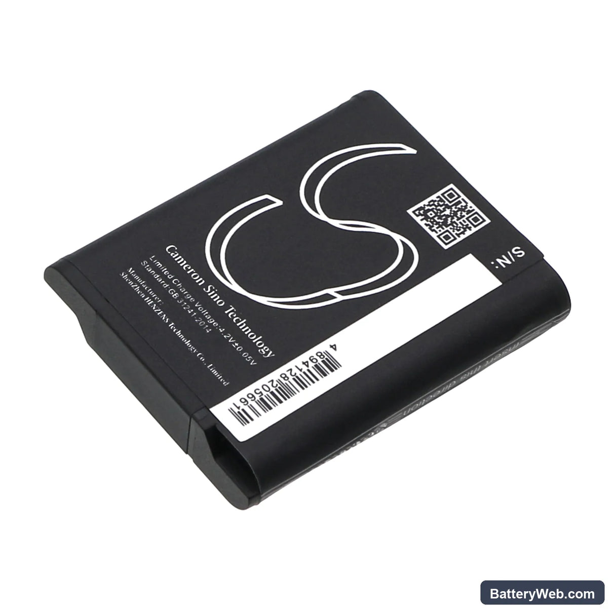 Pentax WG-1000 Replacement Battery, 3.7V, 890mAh, Li-ion 3