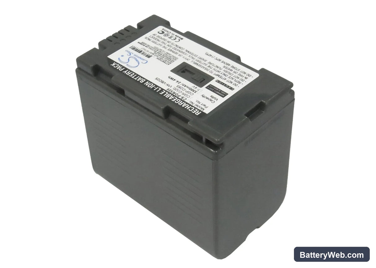 Panasonic AG-DVC15 Replacement Battery, 7.4V, 3300mAh, Li-ion 2