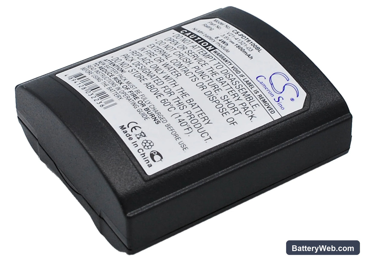 Symbol PDT6100 Replacement Battery, 3.6V, 1800mAh, Ni-MH 2
