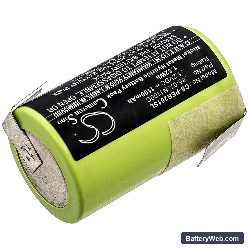 Panasonic ER398 Replacement Battery, 1.2V, 1100mAh, Ni-MH 2