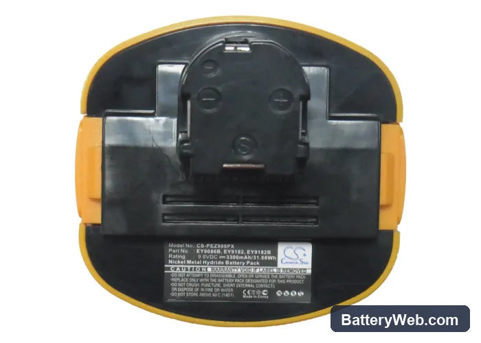 National EZ6181 Replacement Battery, 9.6V, 3300mAh, Ni-MH 5