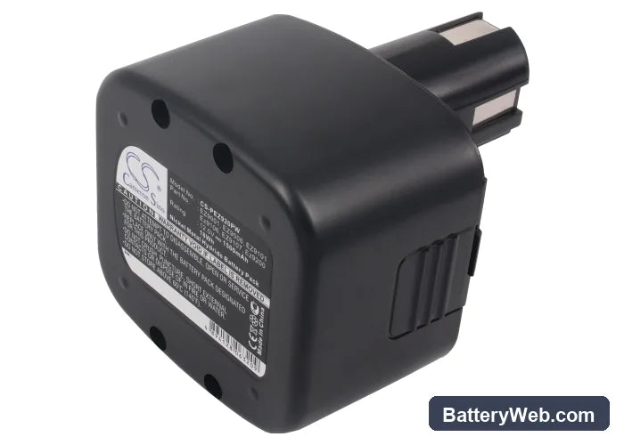 Panasonic EZ3570 Replacement Battery, 12V, 1500mAh, Ni-MH 3