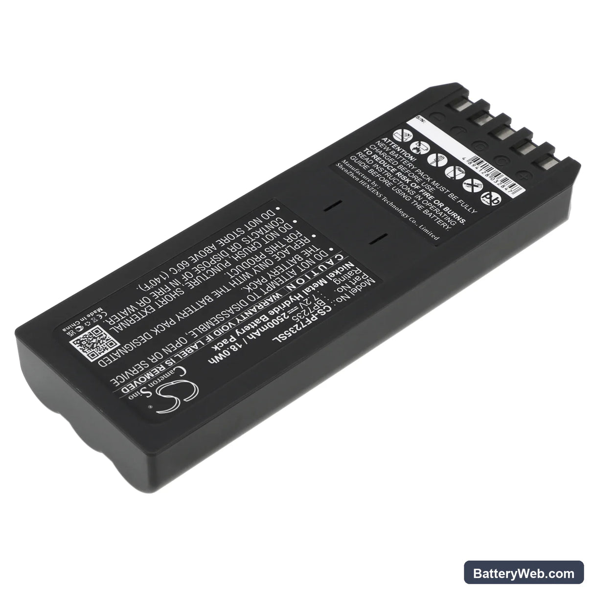 Fluke 700 Calibrator Replacement Battery, 7.2V, 2500mAh, Ni-MH 2