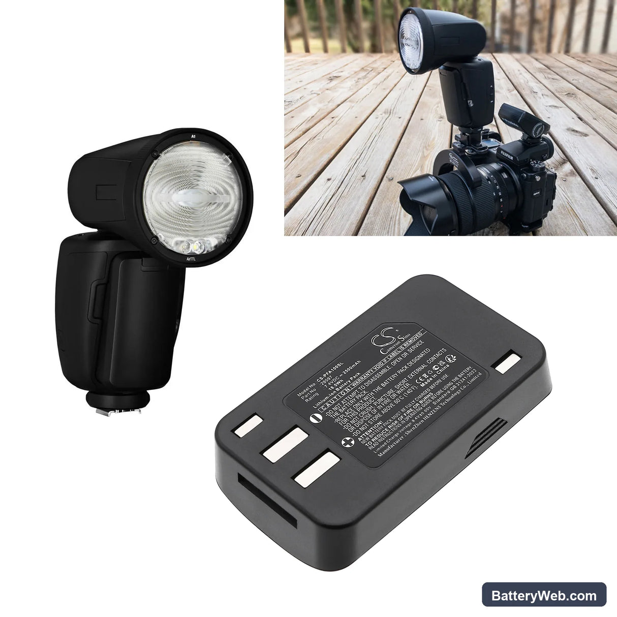 Profoto A1 Replacement Battery, 7.4V, 2500mAh, Li-ion 6