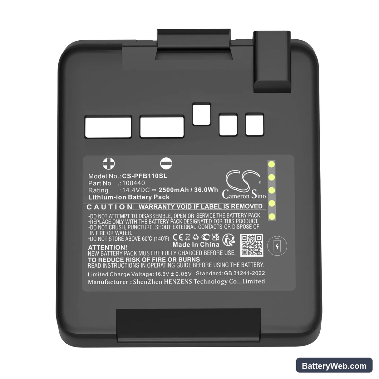 Profoto B10 Replacement Battery, 14.4V, 2500mAh, Li-ion 5