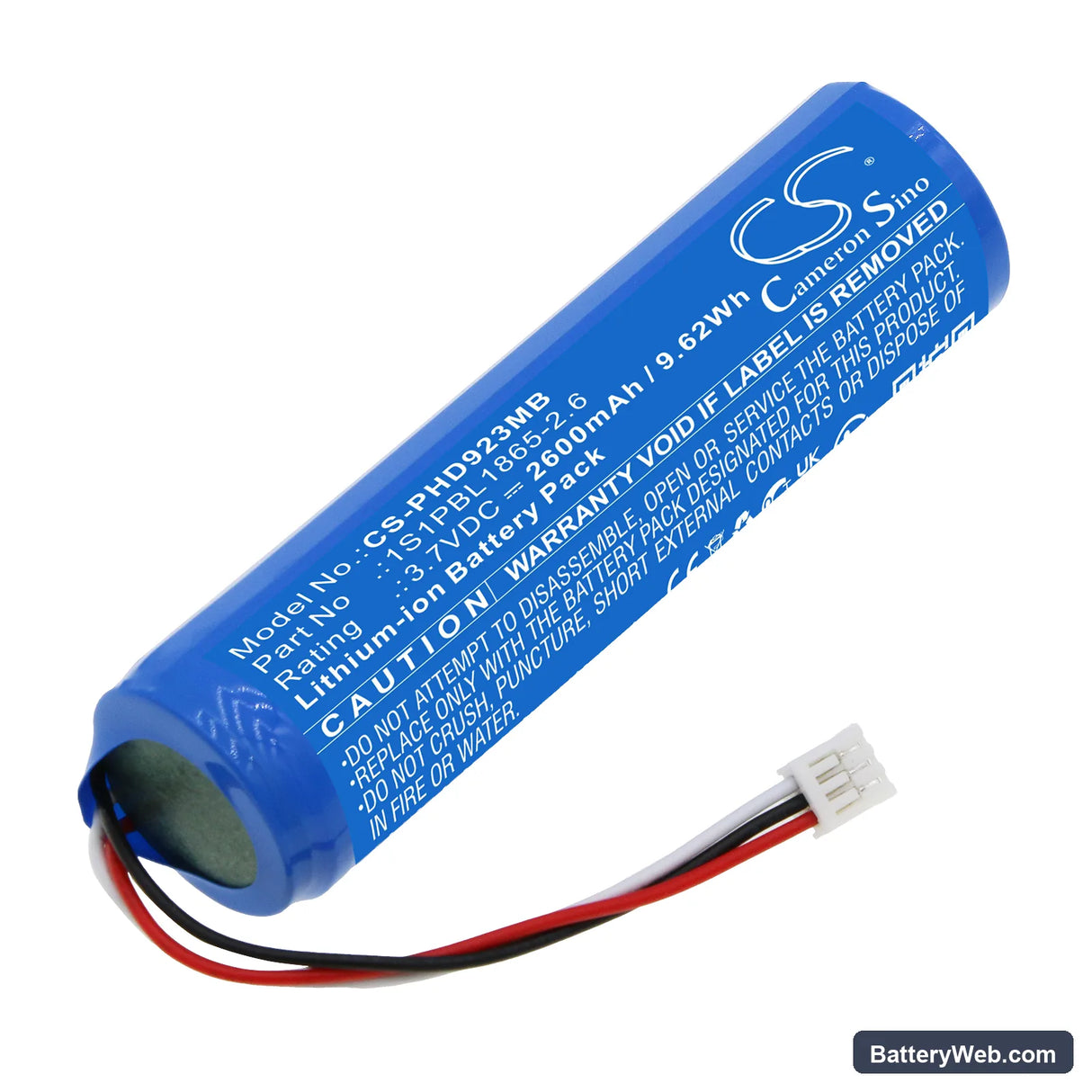 Philips Avent SCD923P Replacement Battery, 3.7V, 2600mAh, Li-ion 1