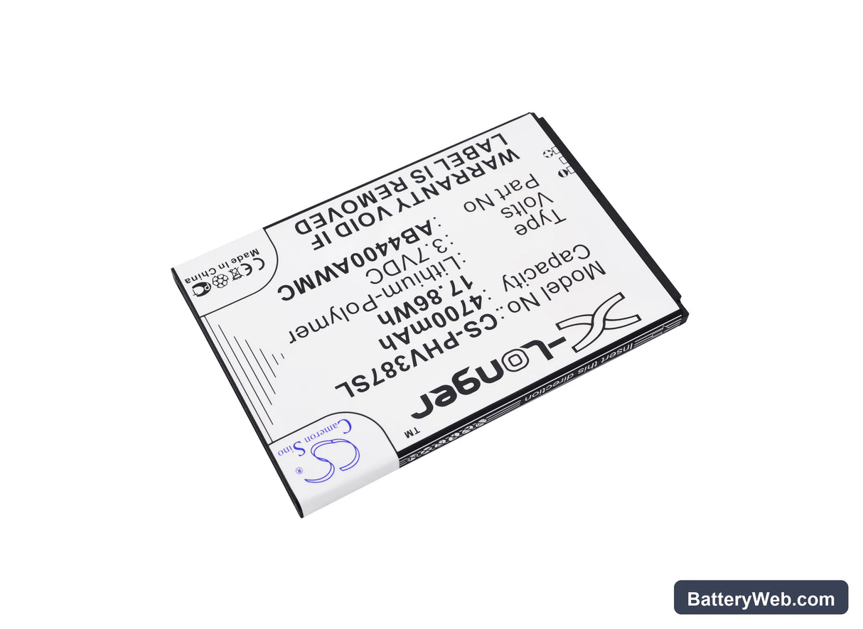 Philips Xenium V387 Replacement Battery, 3.7V, 4700mAh, Li-Polymer 2