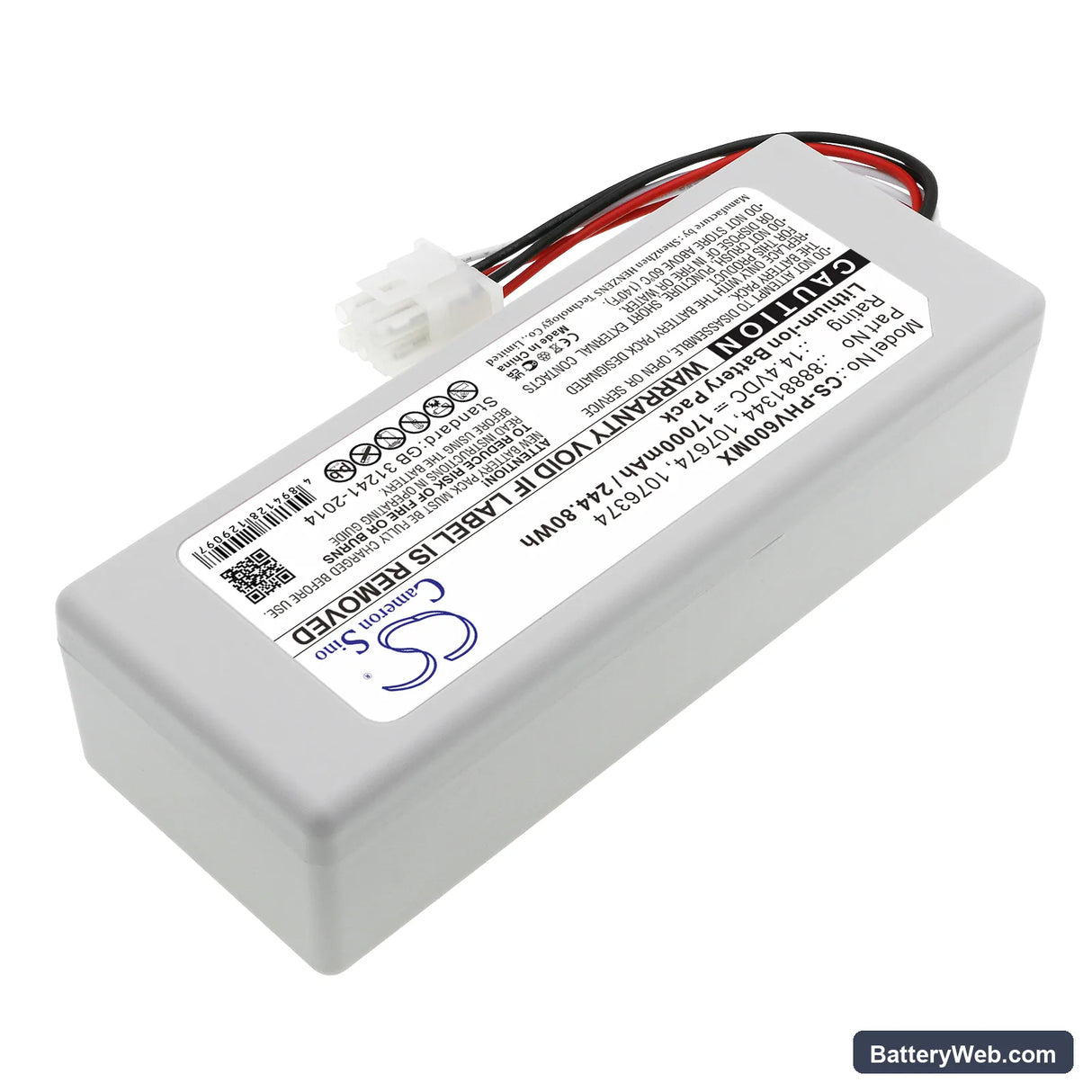 Philips Respirateur V60 Replacement Battery, 14.4V, 17000mAh, Li-ion 2