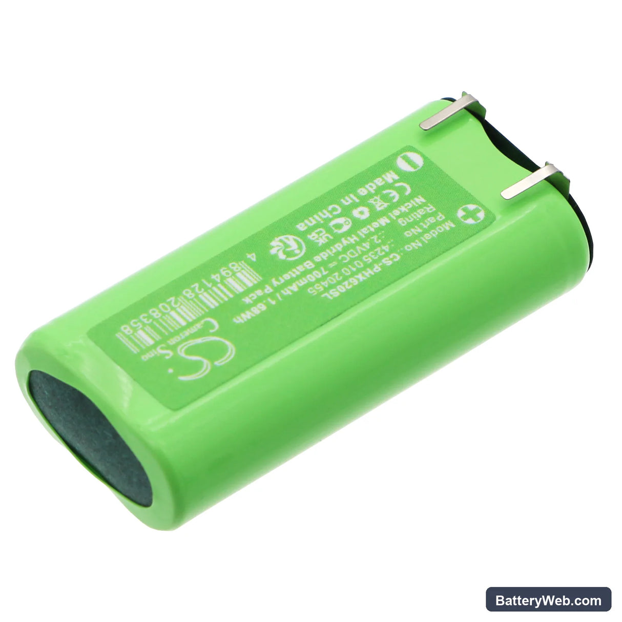 Philips 150923 Replacement Battery, 2.4V, 700mAh, Ni-MH 2