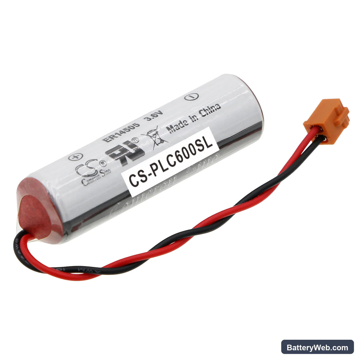 Toshiba ER6VCT Replacement Battery, 3.6V, 2700mAh, Li-SOCl2 1
