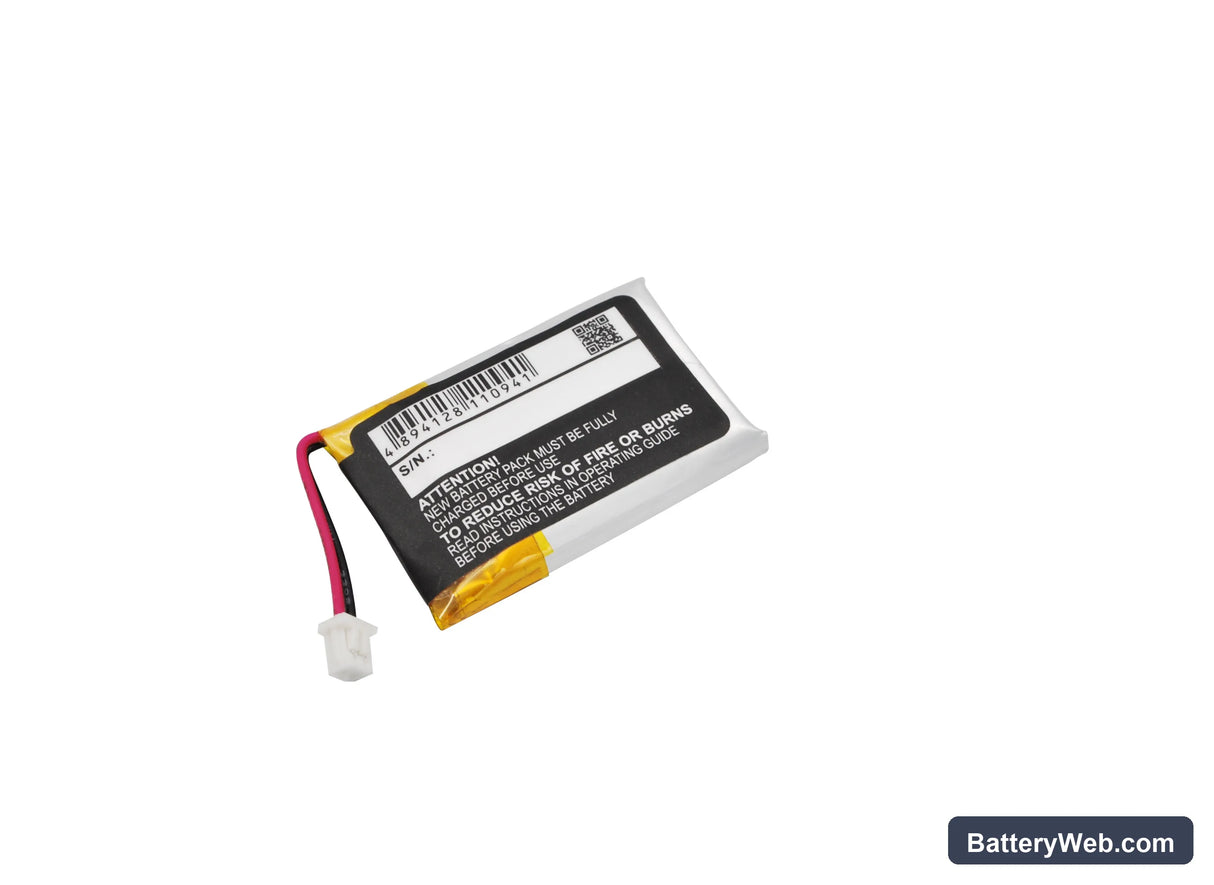 Plantronics CS60 Replacement Battery, 3.7V, 180mAh, Li-Polymer 3