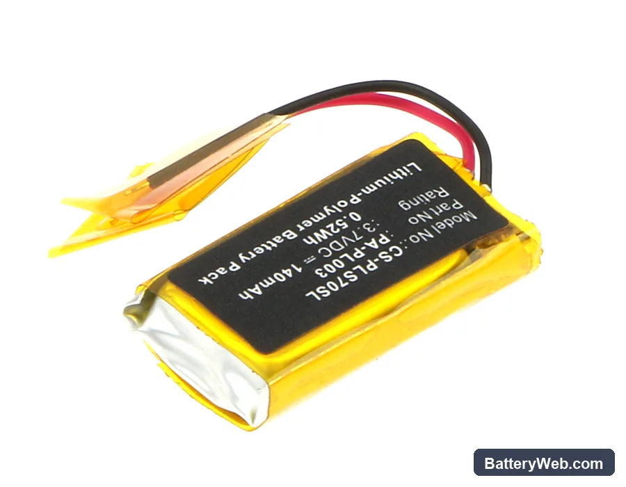 Plantronics CS70 Replacement Battery, 3.7V, 140mAh, Li-Polymer 2