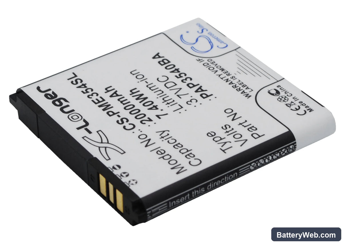 Prestigio MultiPhone 3540 Duo Replacement Battery, 3.7V, 2000mAh, Li-ion 2