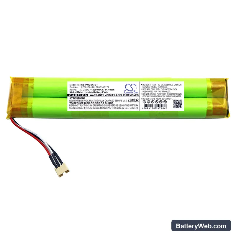 Paradox MG6060 Replacement Battery, 7.2V, 2000mAh, Ni-MH 3