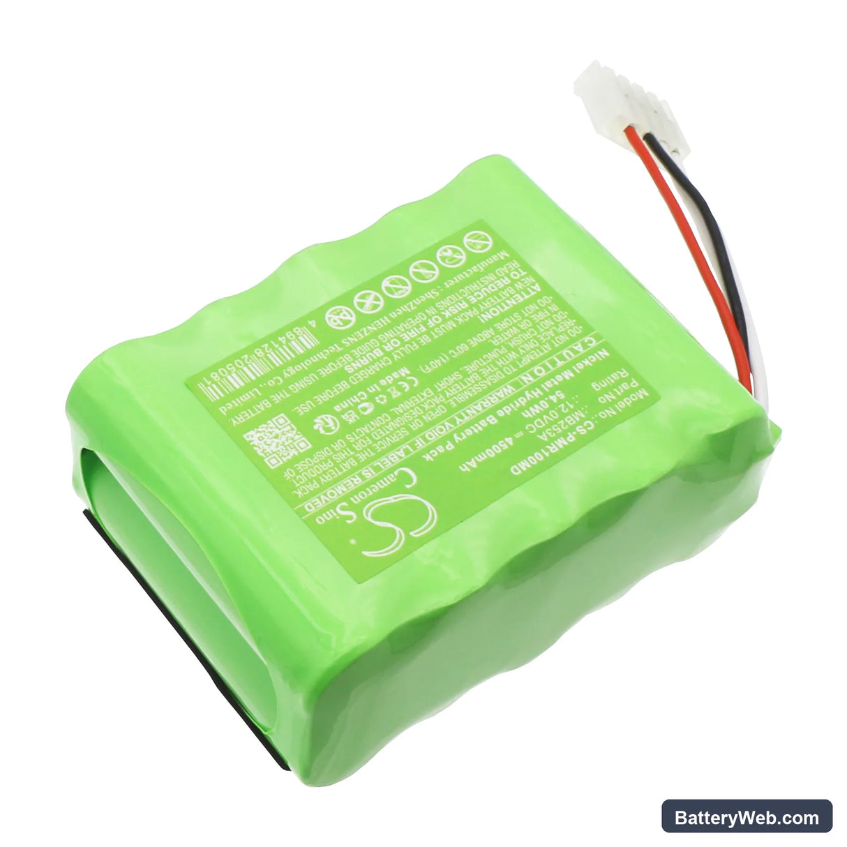 Paramedic Defibrillator CUER5 Replacement Battery, 12V, 4500mAh, Ni-MH 2