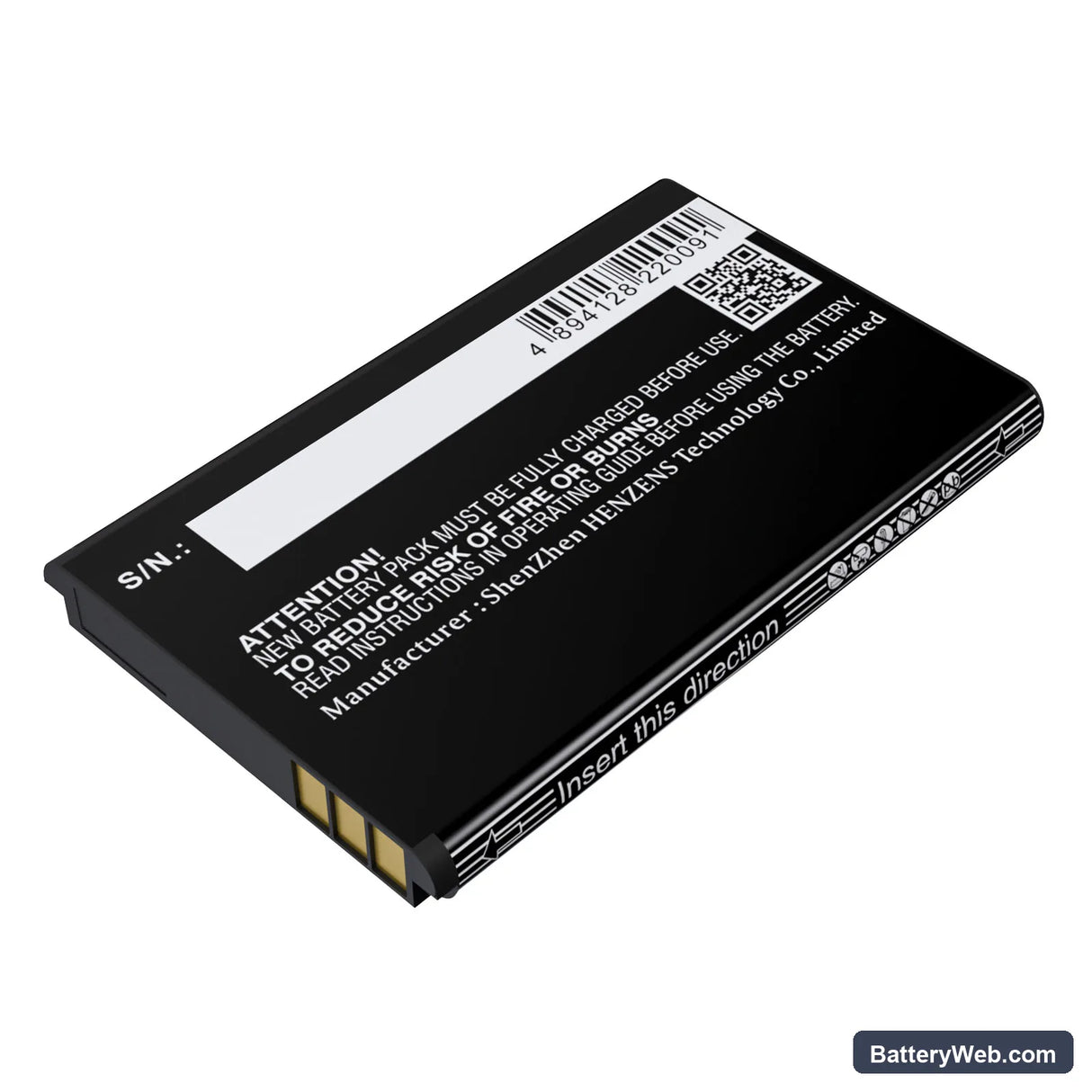 Pliant MicroCom M 900MHz Replacement Battery, 3.7V, 1100mAh, Li-ion 3