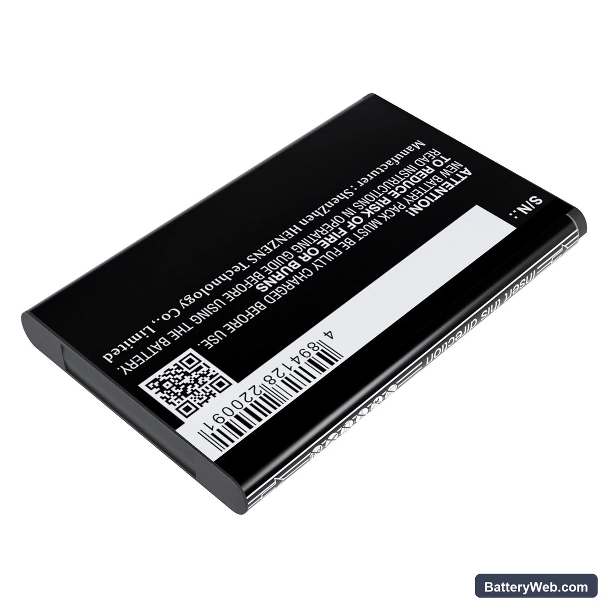 Pliant MicroCom M 900MHz Replacement Battery, 3.7V, 1100mAh, Li-ion 4