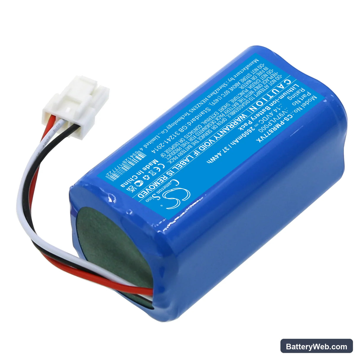 Panasonic MC-RS877 Replacement Battery, 14.4V, 2600mAh, Li-ion 2