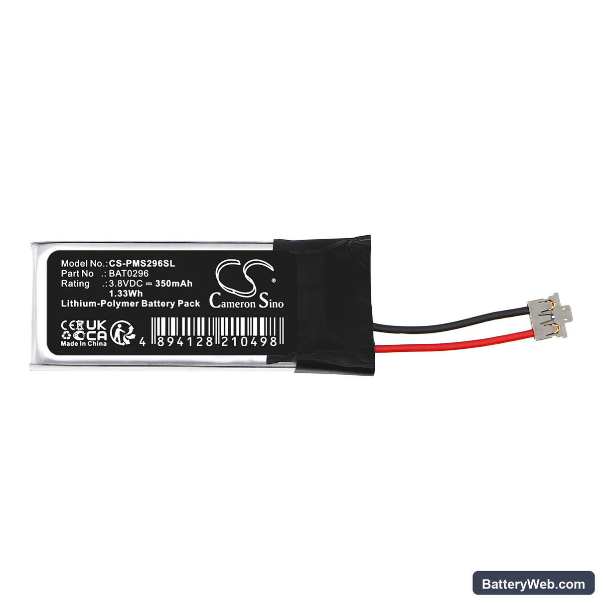 Philip Morris iQos Replacement Battery, 3.8V, 350mAh, Li-Polymer 3