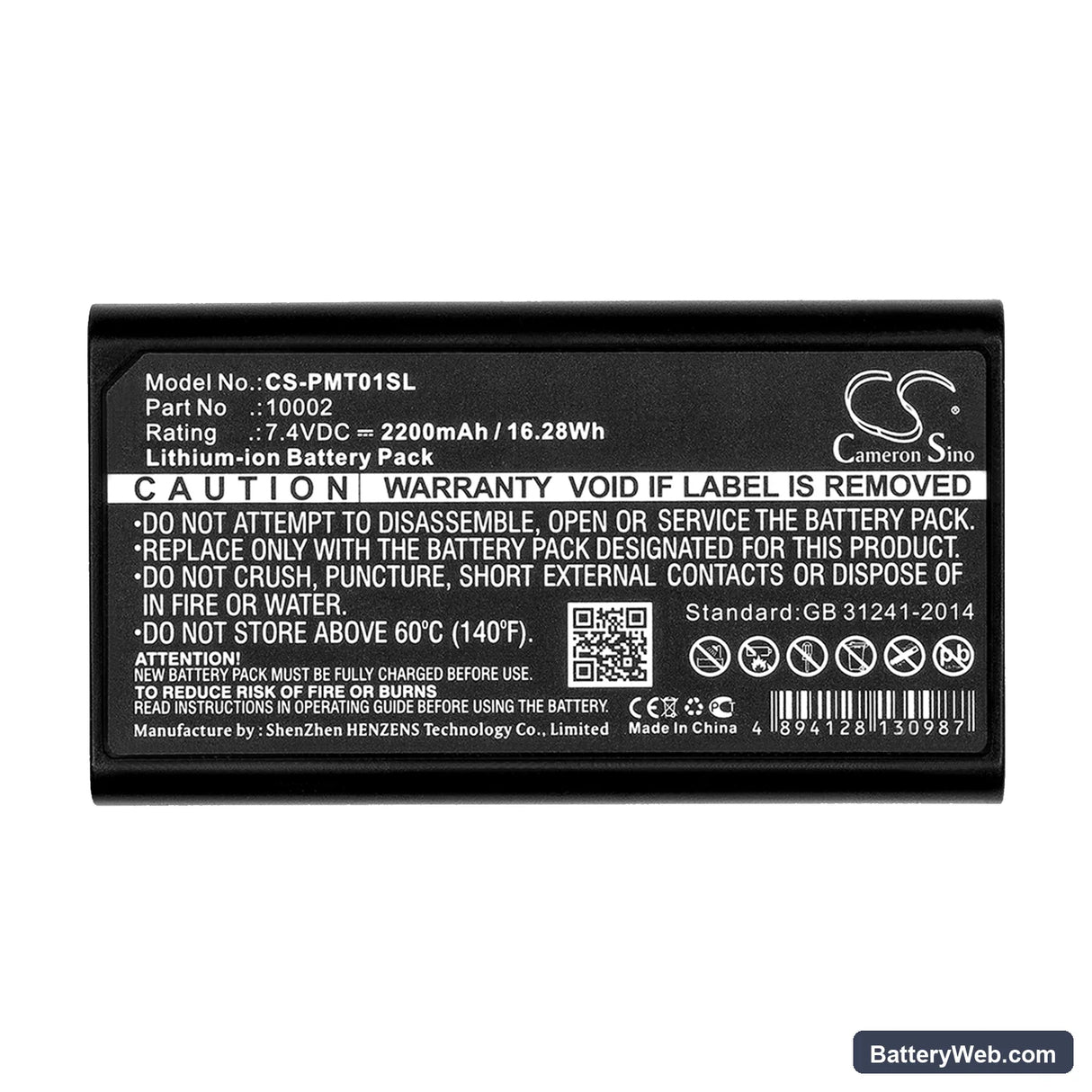 Pentax GPS RTK Replacement Battery, 7.4V, 2200mAh, Li-ion 5
