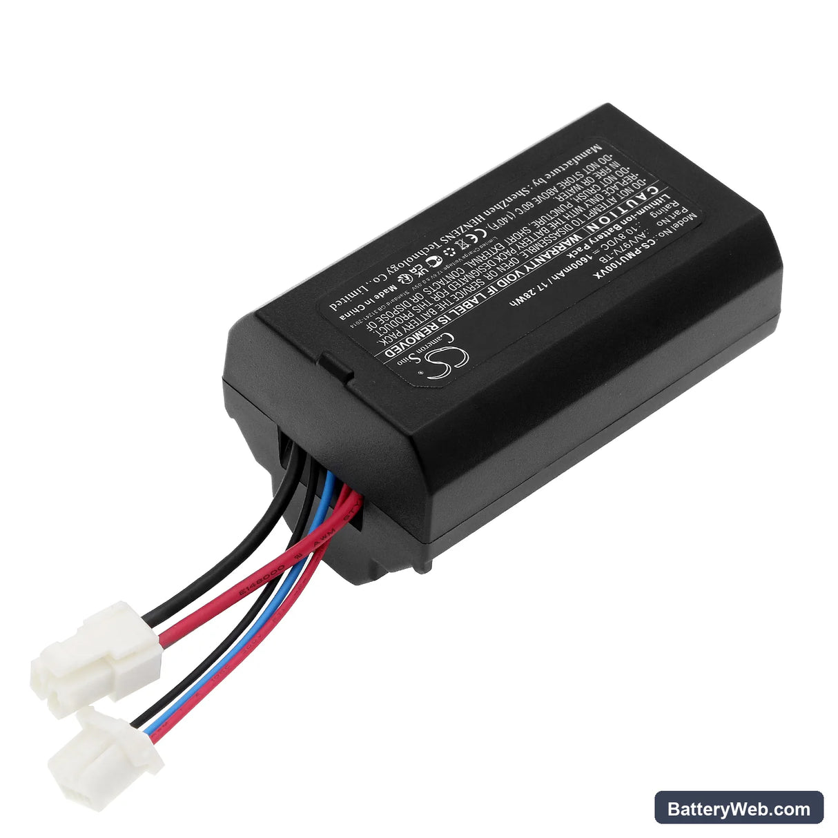 Panasonic MC-SBU1F-R Replacement Battery, 10.8V, 1600mAh, Li-ion 2