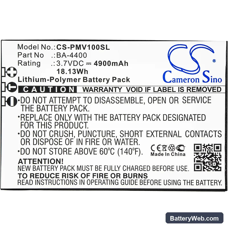 Lawmate PV-1000 Replacement Battery, 3.7V, 4900mAh, Li-Polymer 3
