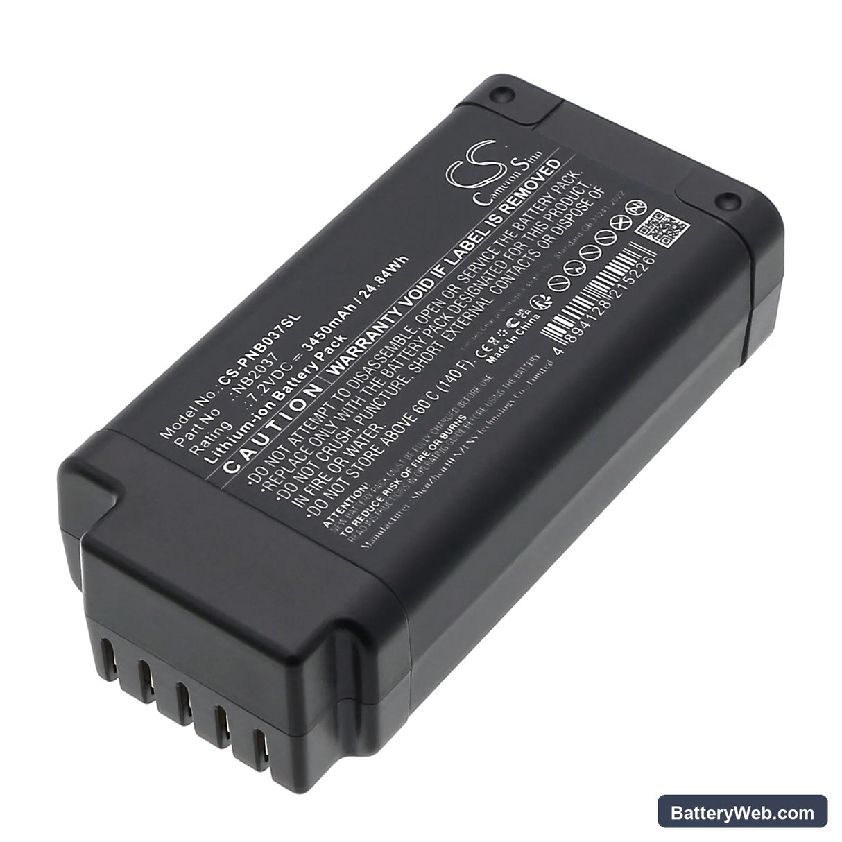 Olympus EPOCH 6LS Replacement Battery, 7.2V, 3450mAh, Li-ion 1