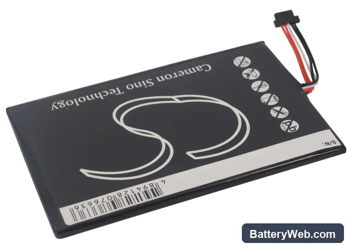 Pandigital Novel 9 Replacement Battery, 3.7V, 3000mAh, Li-Polymer 3