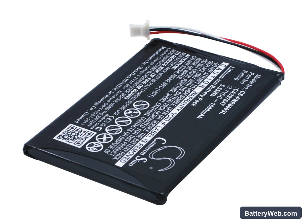 Pandigital Novel 6 Replacement Battery, 3.7V, 1500mAh, Li-Polymer 2
