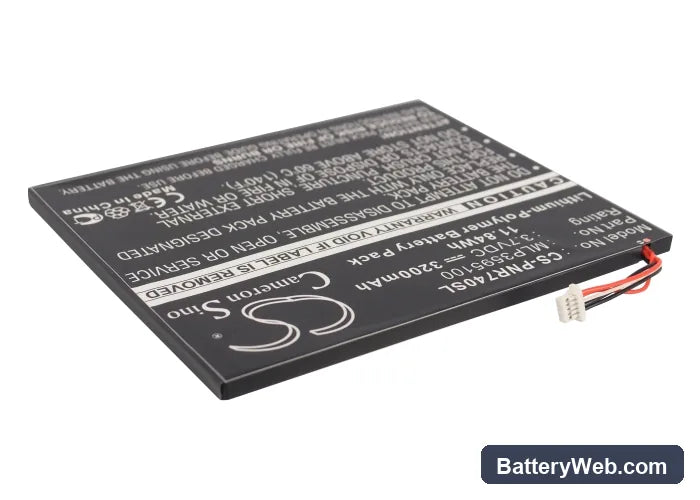 Pandigital Novel Tablet Color Replacement Battery, 3.7V, 3200mAh, Li-Polymer 3