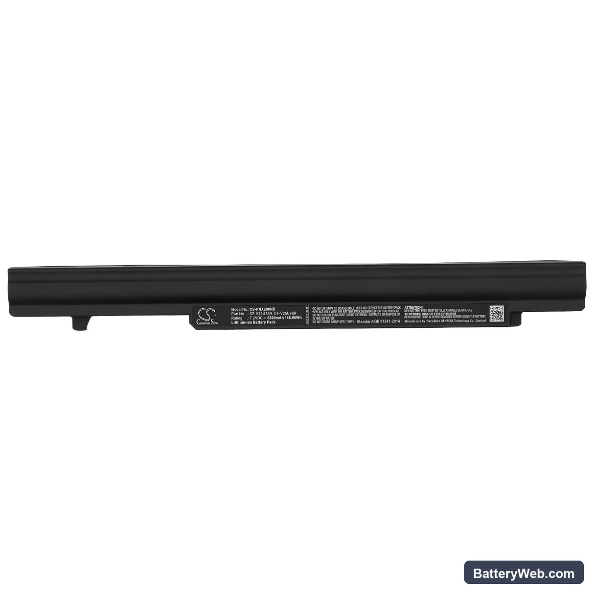 Panasonic CF-SX2JDT2FW Replacement Battery, 7.2V, 6800mAh, Li-ion 5