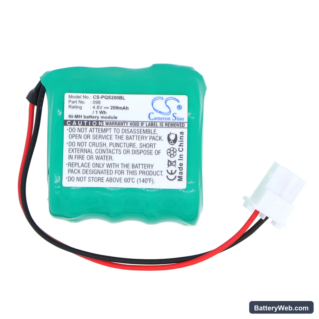 PSC Quick Check 150 Replacement Battery, 4.8V, 200mAh, Ni-MH 3