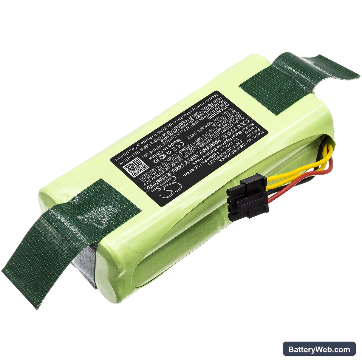Pure Clean PUCRC95 Replacement Battery, 14.4V, 1800mAh, Ni-MH 2