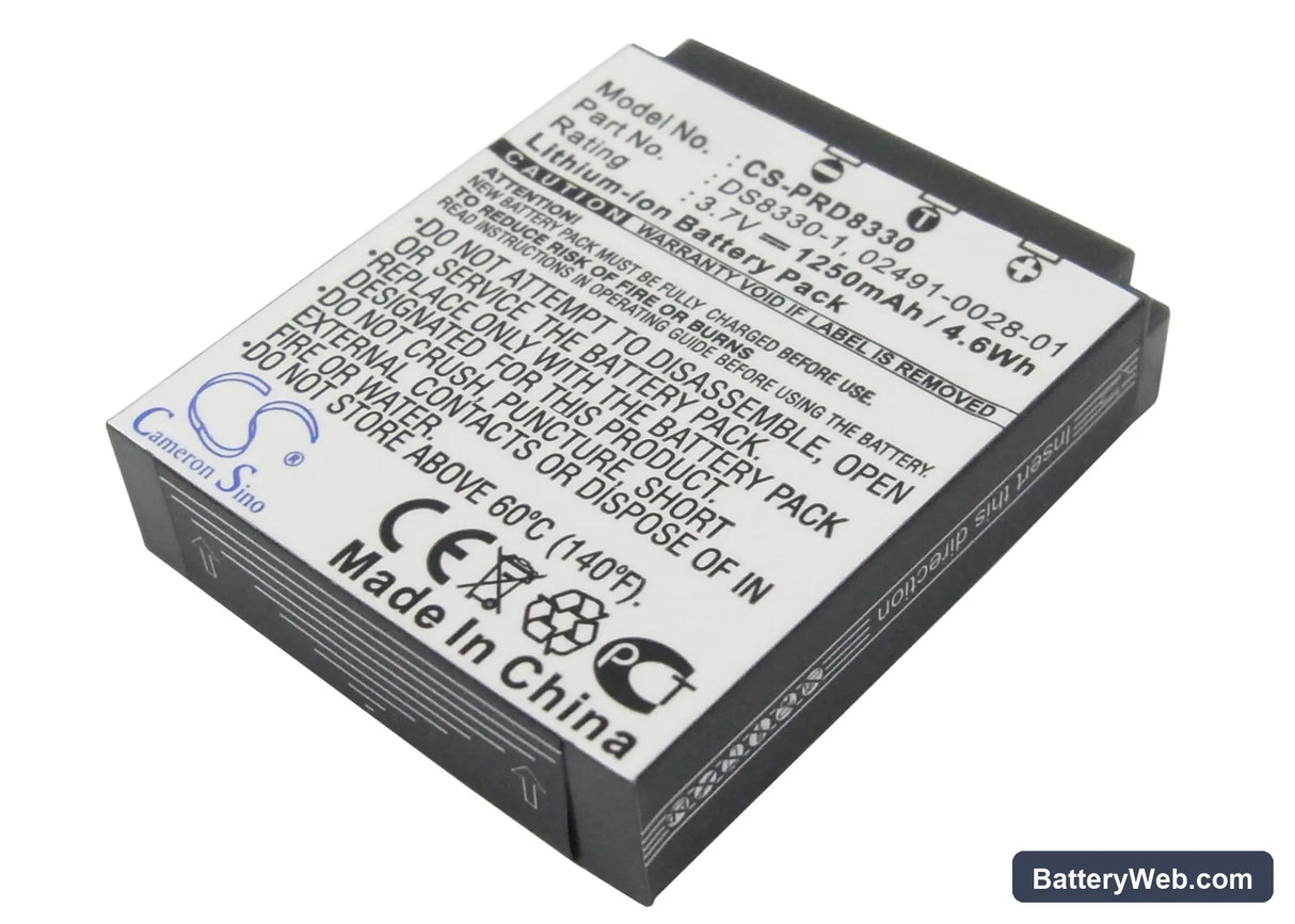 Rollei Prego 8330 Replacement Battery, 3.7V, 1250mAh, Li-ion 1