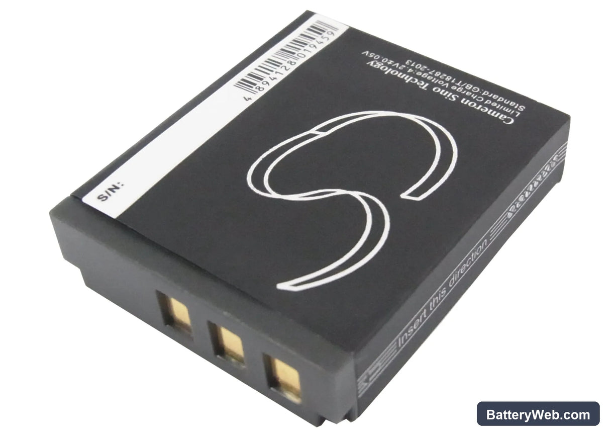 Rollei Prego 8330 Replacement Battery, 3.7V, 1250mAh, Li-ion 4