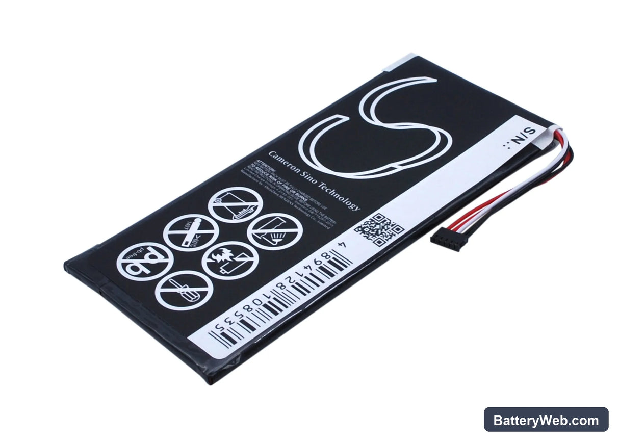 Sony PRS-950 Replacement Battery, 3.7V, 1700mAh, Li-Polymer 4