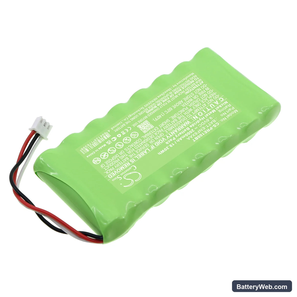 Pyronix Enforcer V10 Replacement Battery, 9.6V, 2000mAh, Ni-MH 2