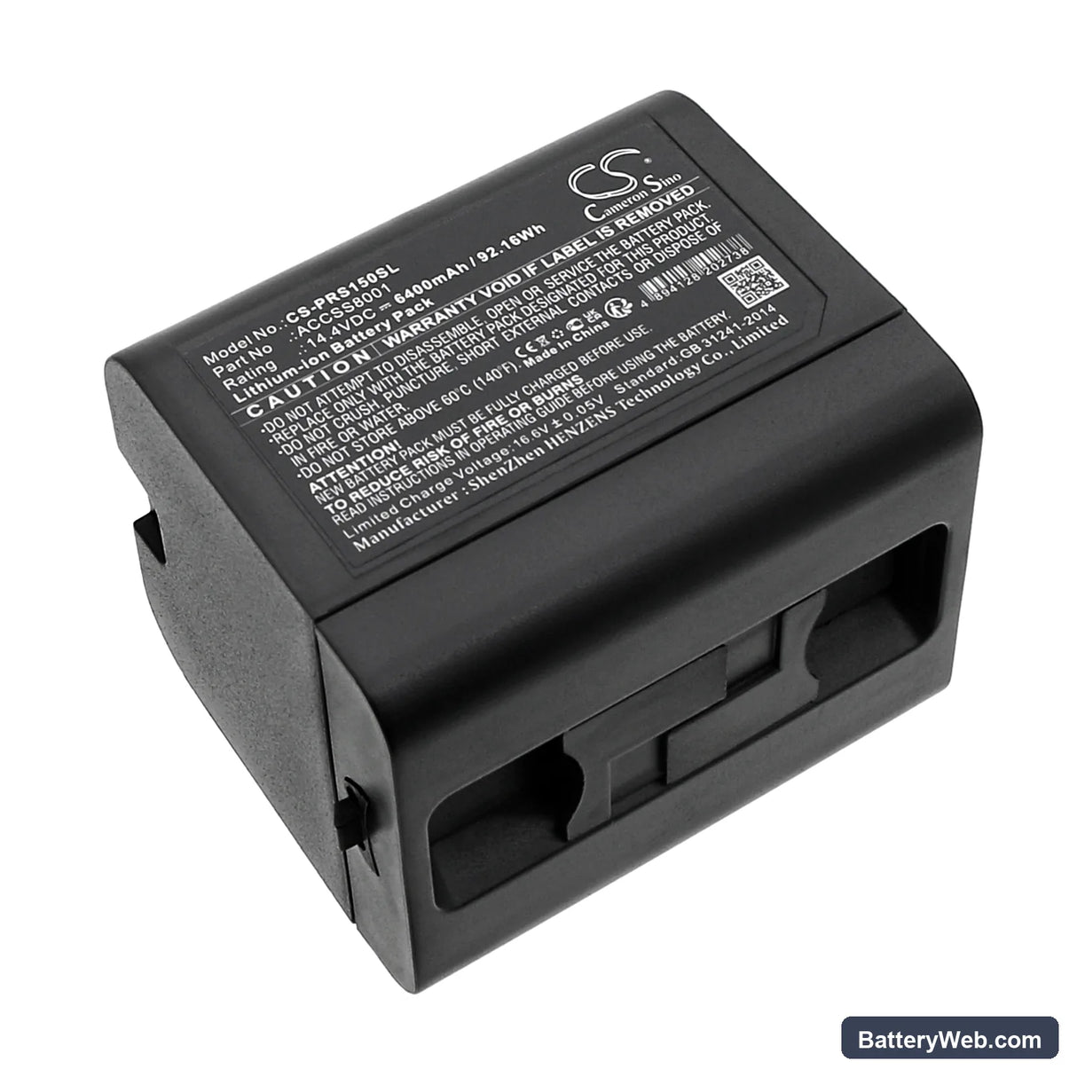 FARO 3D Laser Scanner Replacement Battery, 14.4V, 6400mAh, Li-ion 1
