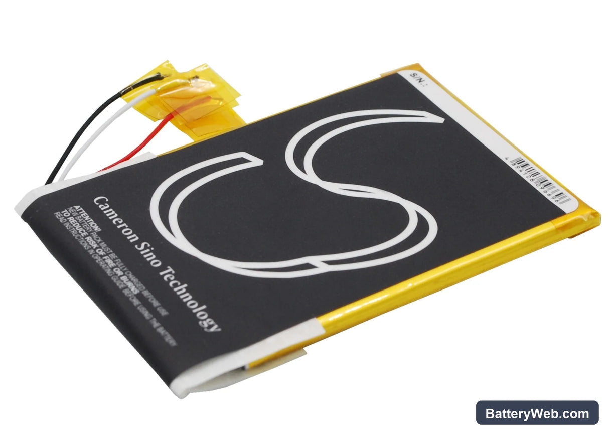 Sony PRS-T1 Replacement Battery, 3.7V, 700mAh, Li-Polymer 4