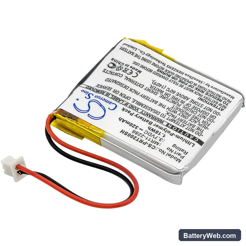 Casio PRT-2GP Replacement Battery, 3.7V, 320mAh, Li-Polymer 2