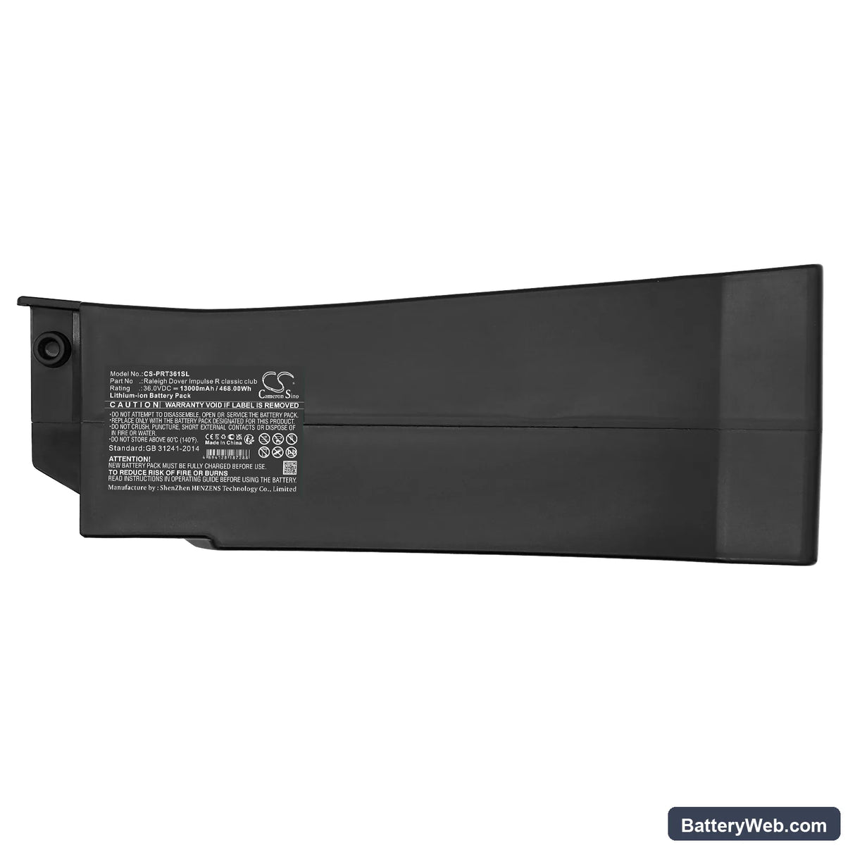 Panasonic Raleigh Dover Impulse R classic club Replacement Battery, 36V, 13000mAh, Li-ion 5