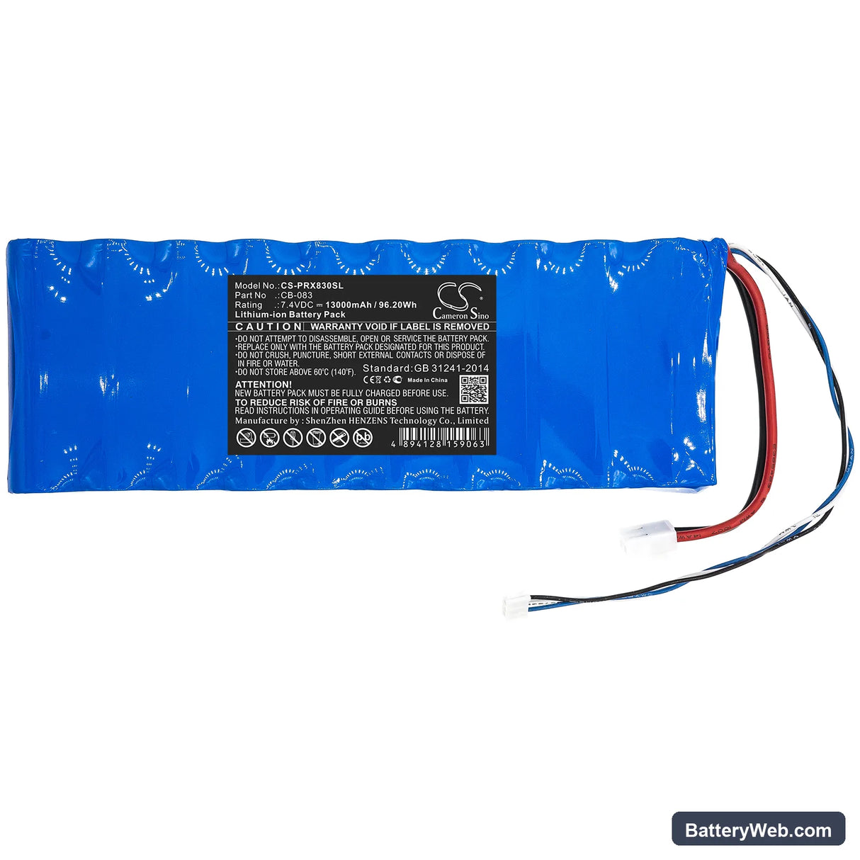 Promax HD Ranger Replacement Battery, 7.4V, 13000mAh, Li-ion 3