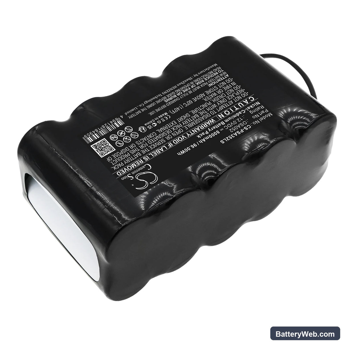 PowerSonic A35241 Replacement Battery, 12V, 8000mAh, Ni-CD 2