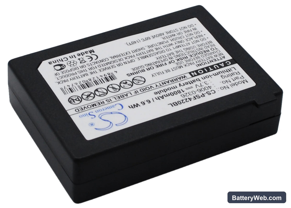 PSC Falcon 4220 Replacement Battery, 3.7V, 1800mAh, Li-ion 3