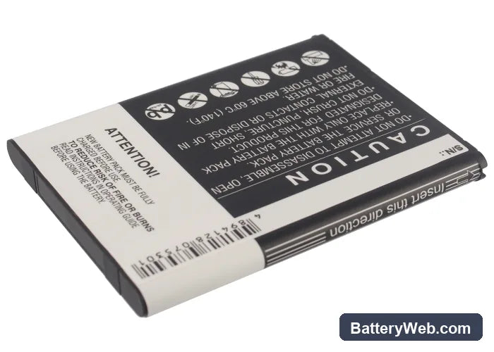 Pantech Vega 6 Replacement Battery, 3.7V, 2700mAh, Li-ion 3