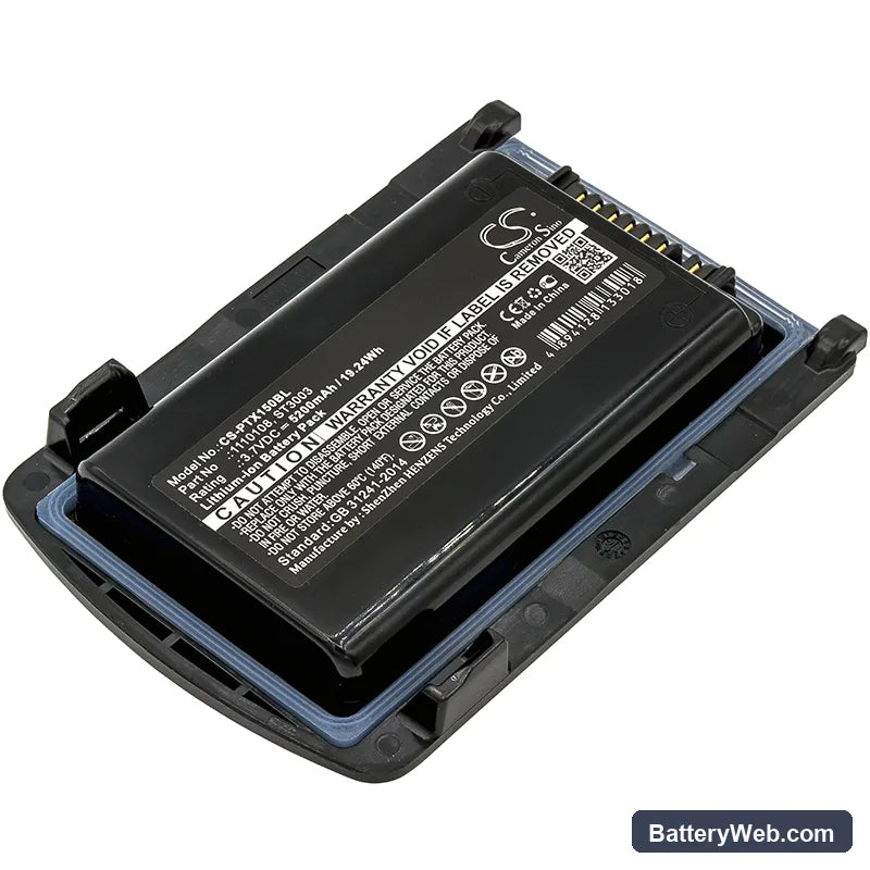 Zebra Omnii XT15 Replacement Battery, 3.7V, 5200mAh, Li-ion 1