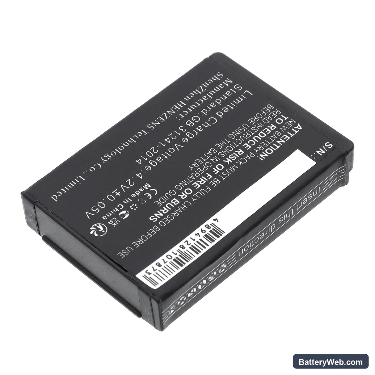 Parrot Zik 2.0 Replacement Battery, 3.7V, 750mAh, Li-ion 4
