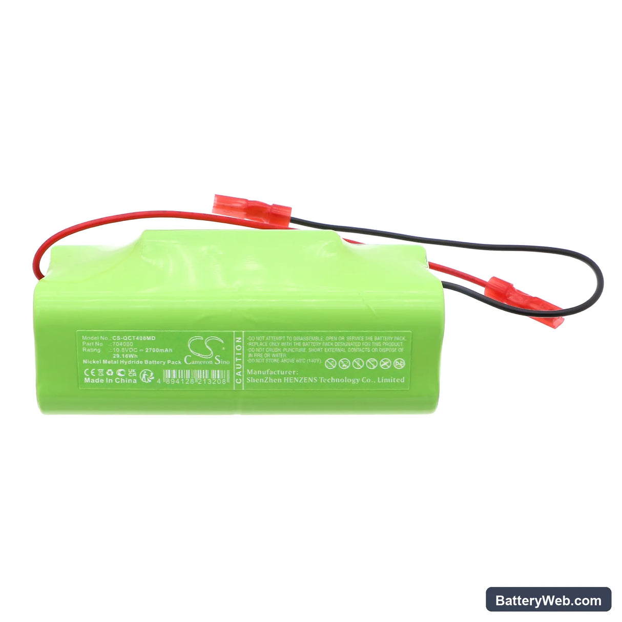 Quest AC-tester Replacement Battery, 10.8V, 2700mAh, Ni-MH 3